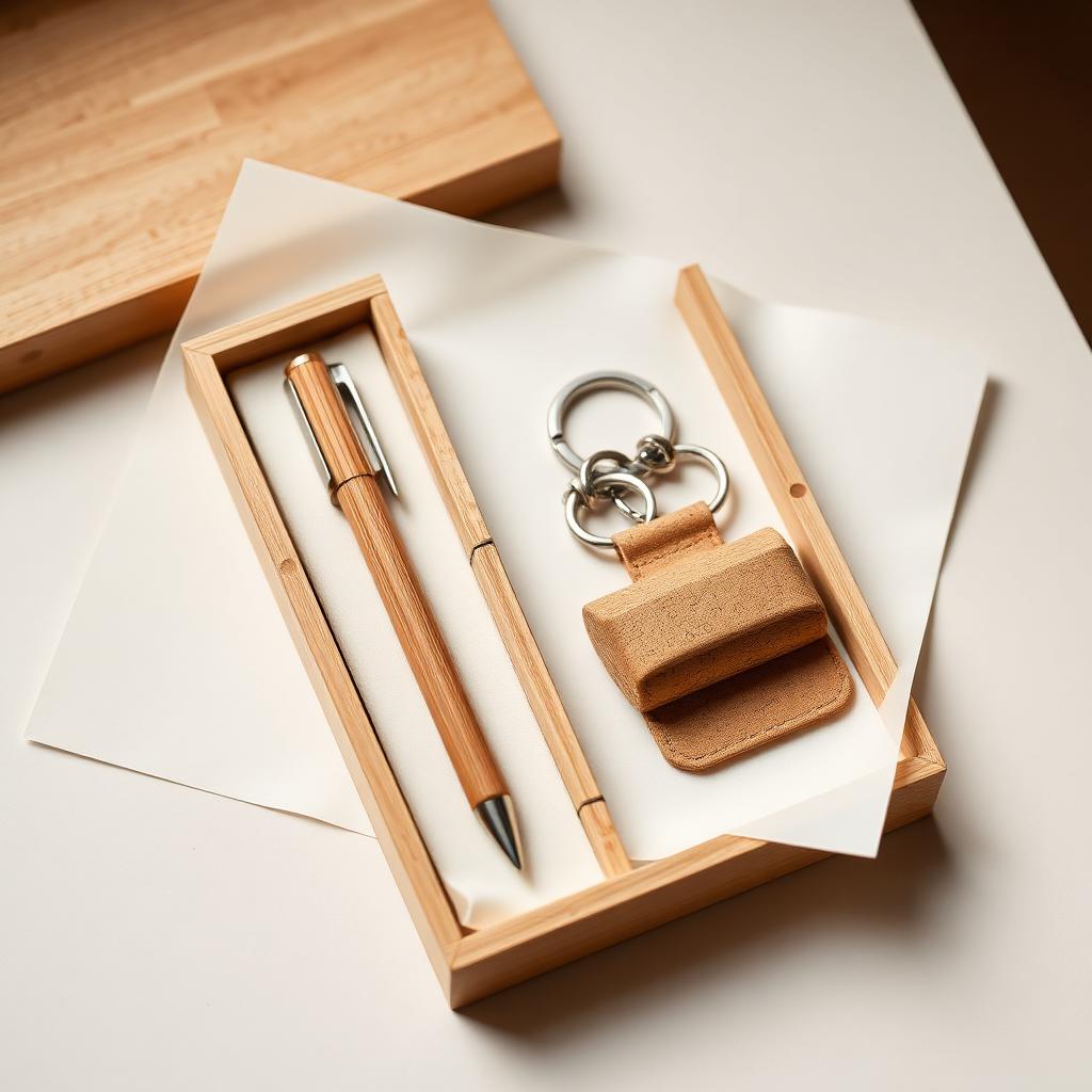 Bamboo Keychain